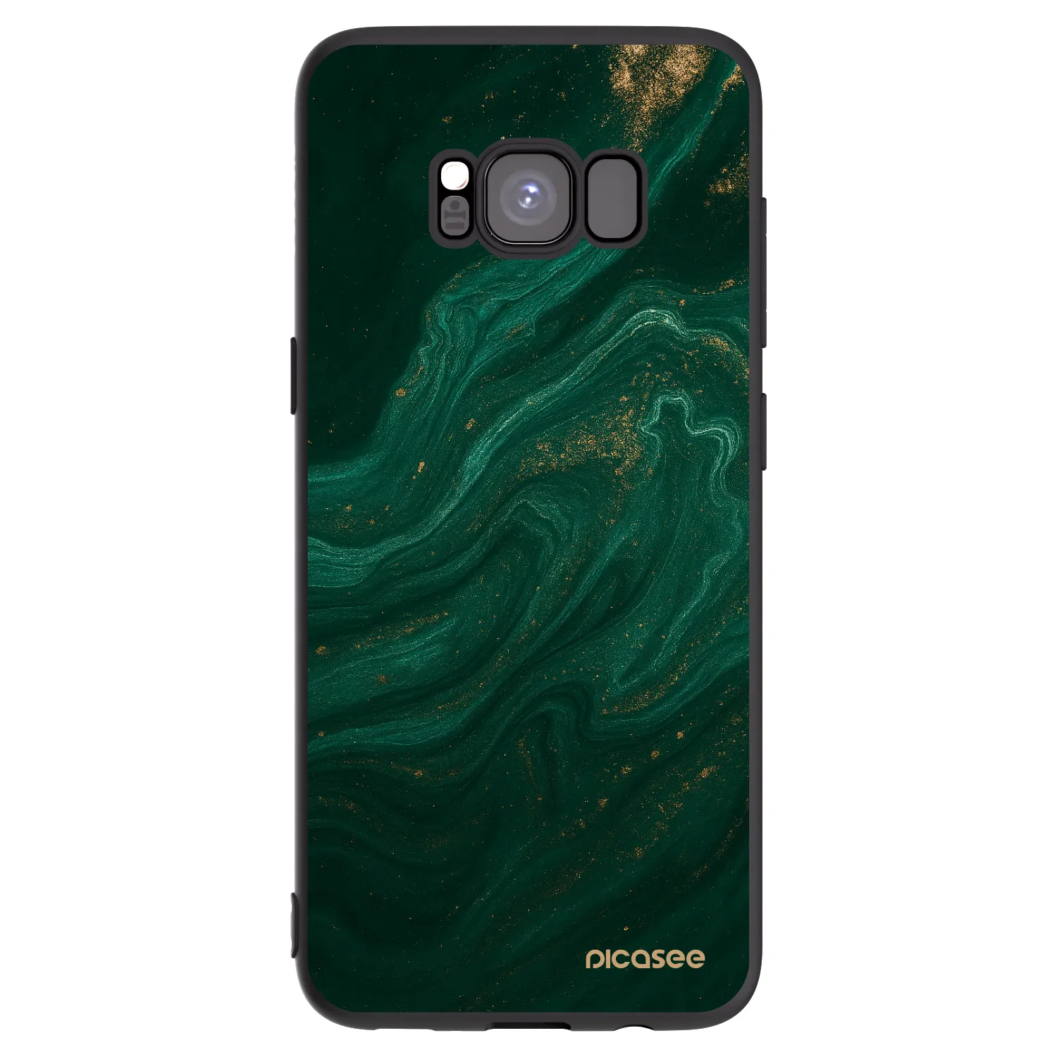 Picasee fekete szilikon tok az alábbi mobiltelefonokra Samsung Galaxy S8 G950F - Green