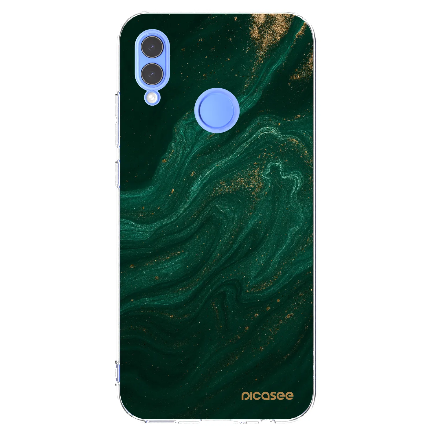 Picasee átlátszó szilikon tok az alábbi mobiltelefonokra Huawei P Smart 2019 - Green