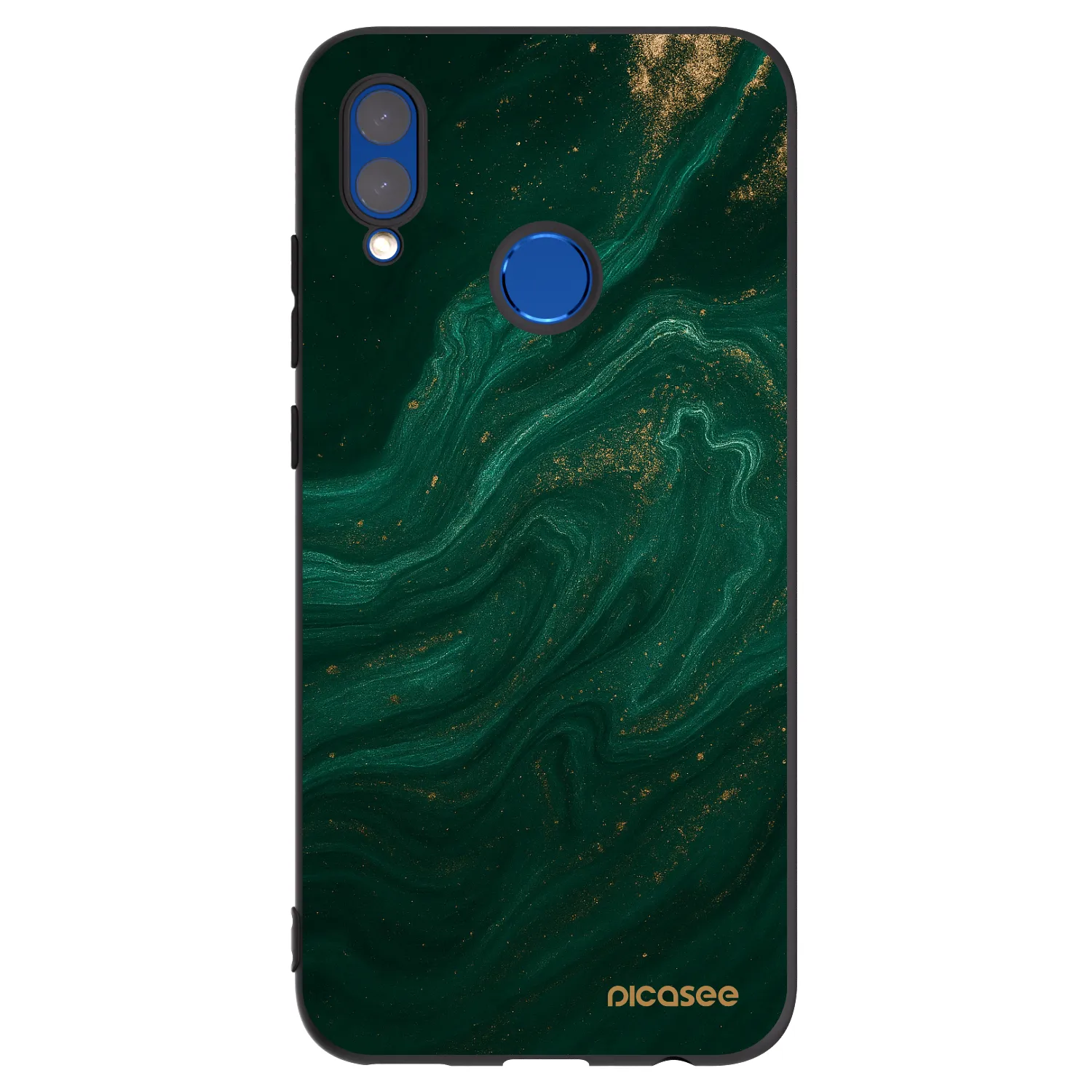 Picasee fekete szilikon tok az alábbi mobiltelefonokra Honor 10 Lite - Green