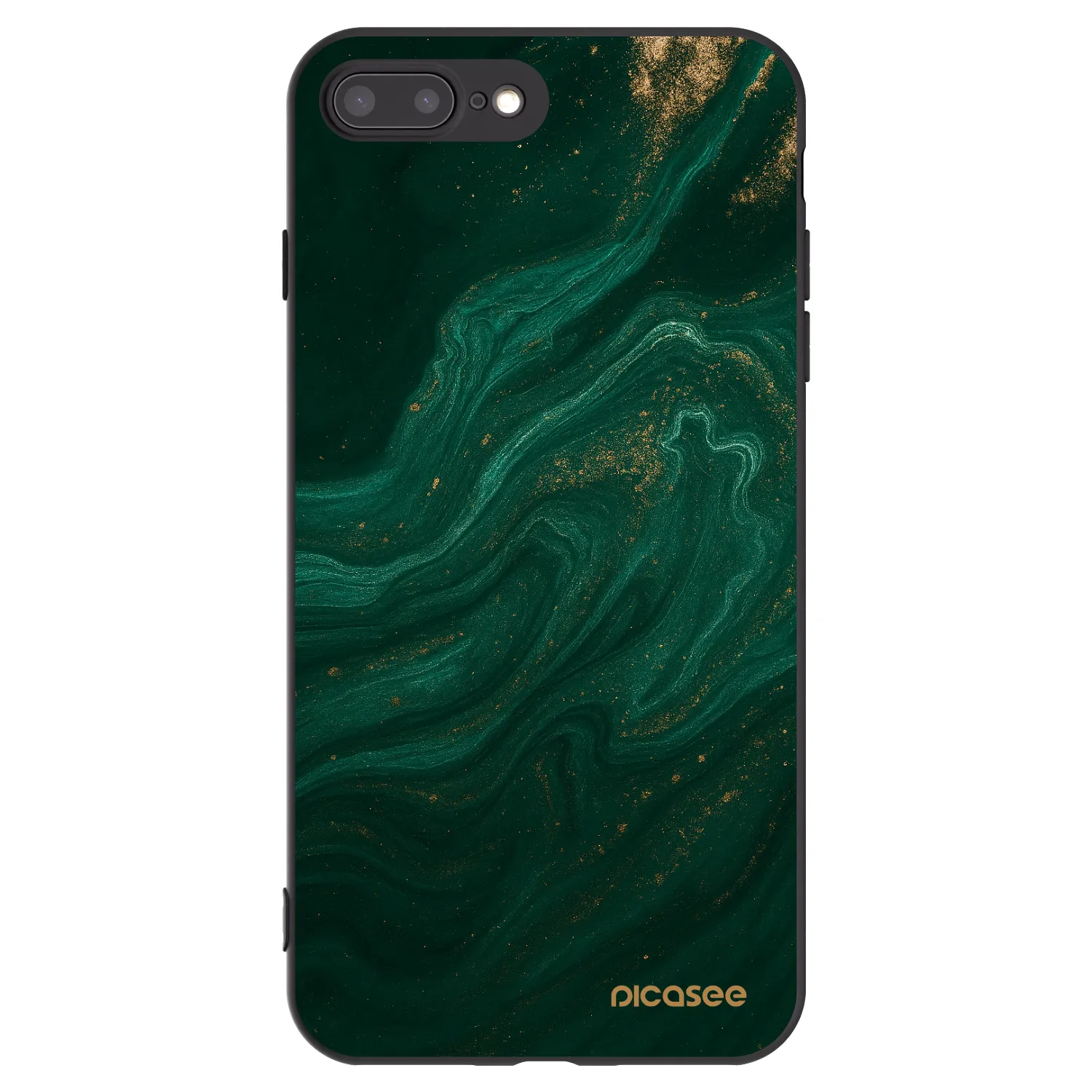 Picasee fekete szilikon tok az alábbi mobiltelefonokra Apple iPhone 7 Plus - Green