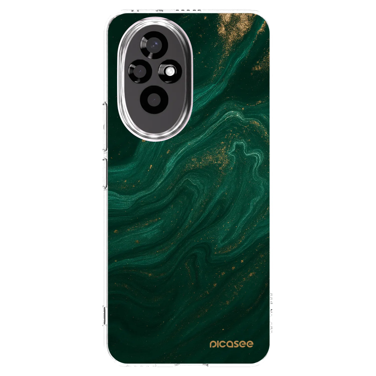 Picasee átlátszó szilikon tok az alábbi mobiltelefonokra Honor 200 Pro 5G - Green