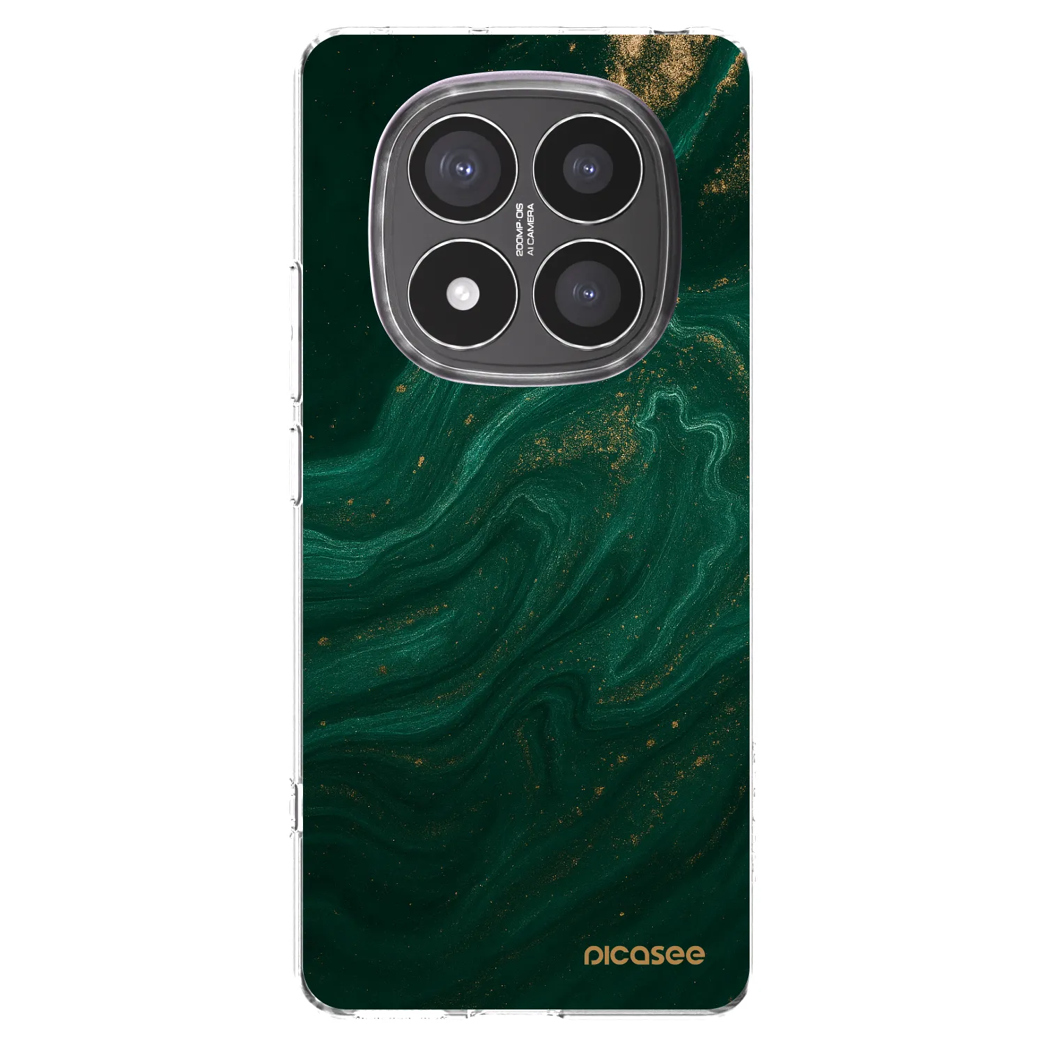 Picasee átlátszó szilikon tok az alábbi mobiltelefonokra Xiaomi Redmi Note 14 Pro+ 5G - Green