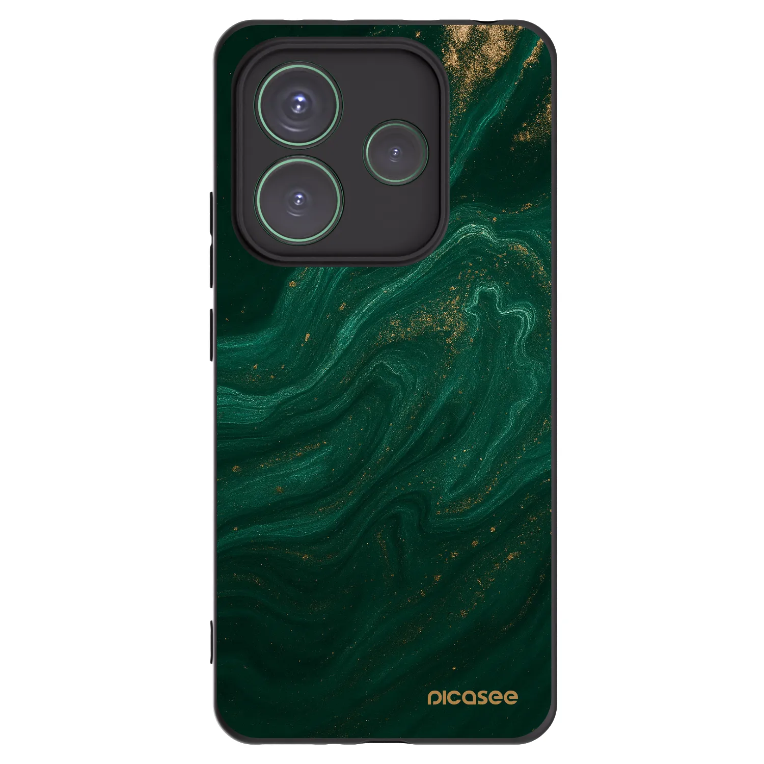 Picasee fekete szilikon tok az alábbi mobiltelefonokra Xiaomi Redmi Note 14 5G - Green