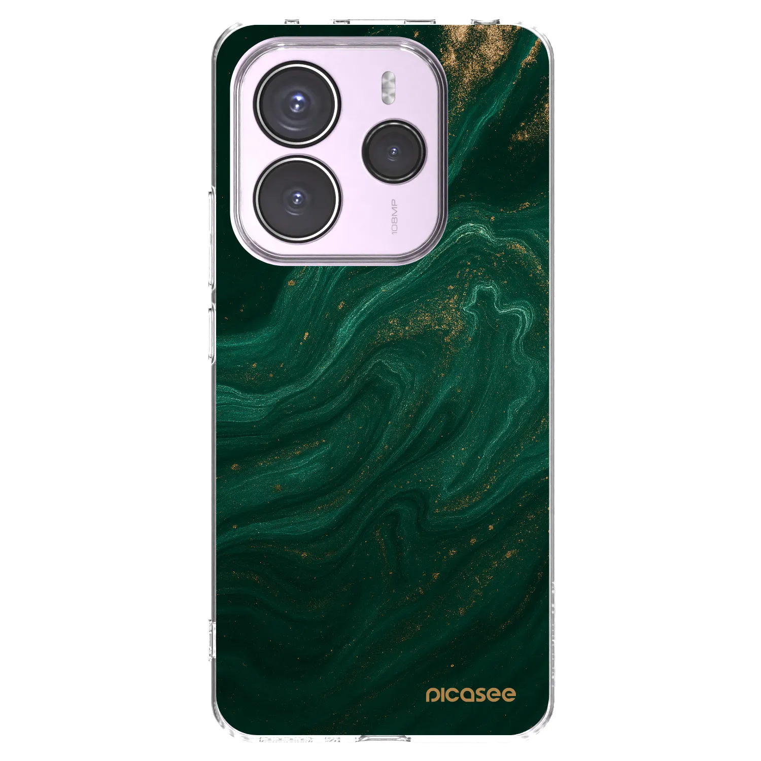 Picasee átlátszó szilikon tok az alábbi mobiltelefonokra Xiaomi Redmi Note 14 5G - Green