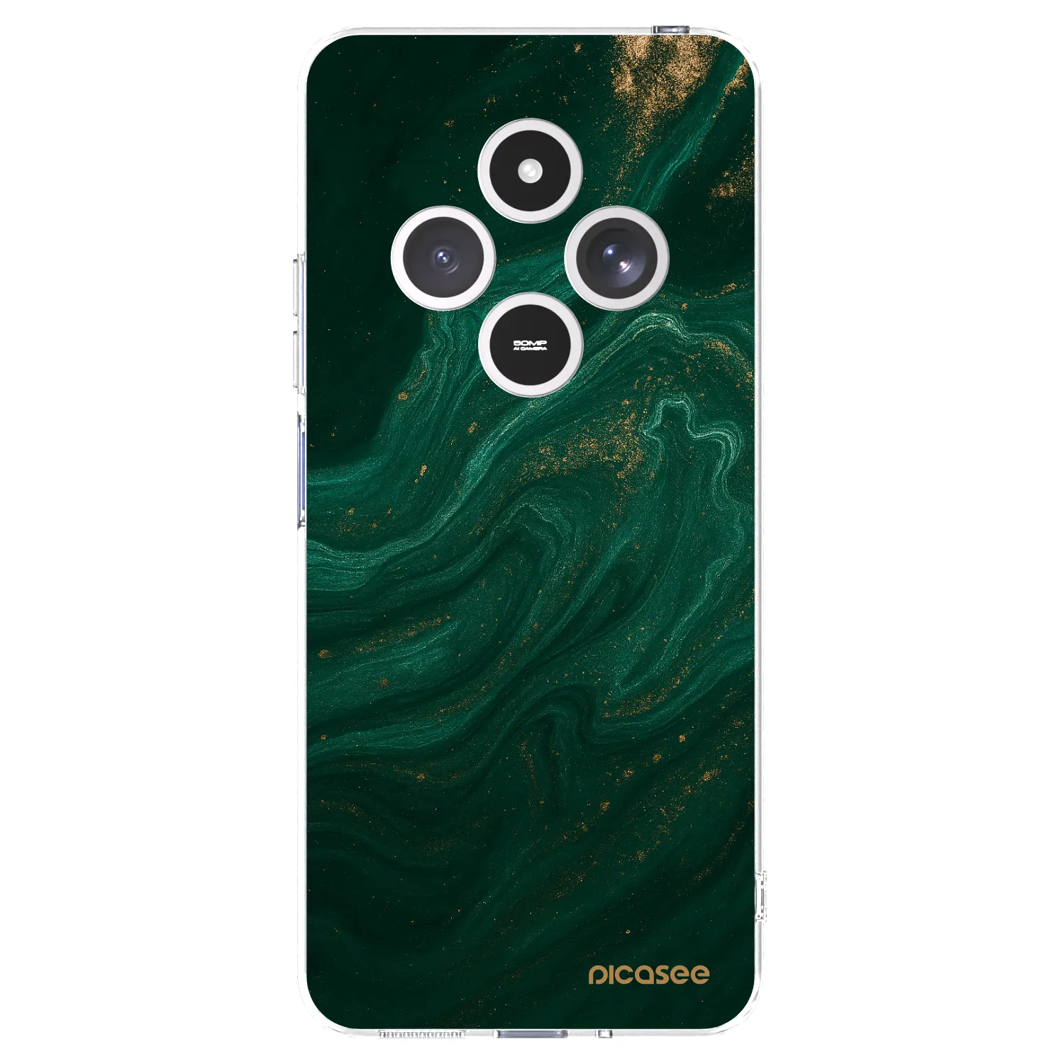 Picasee átlátszó szilikon tok az alábbi mobiltelefonokra Xiaomi Redmi 14C - Green