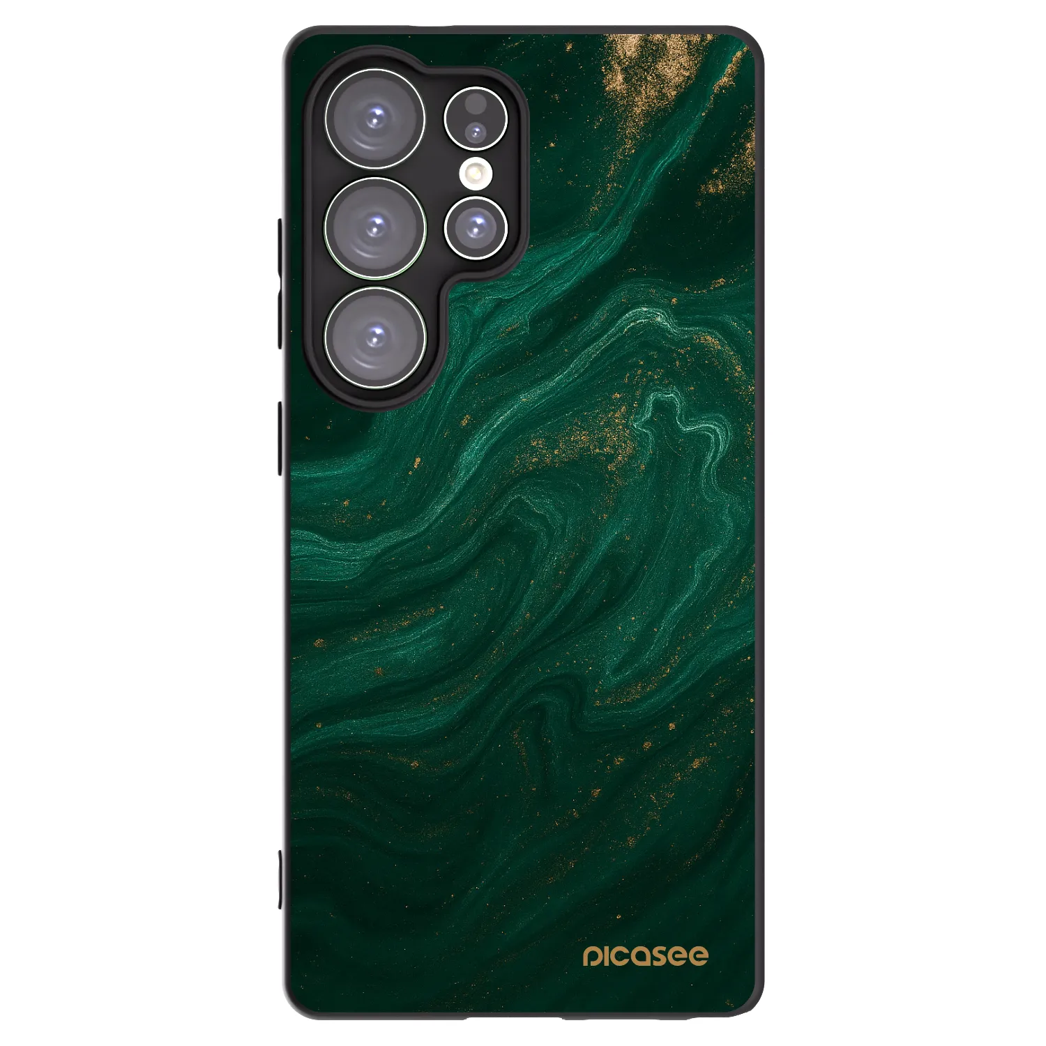 Picasee fekete szilikon tok az alábbi mobiltelefonokra Samsung Galaxy S25 Ultra 5G - Green