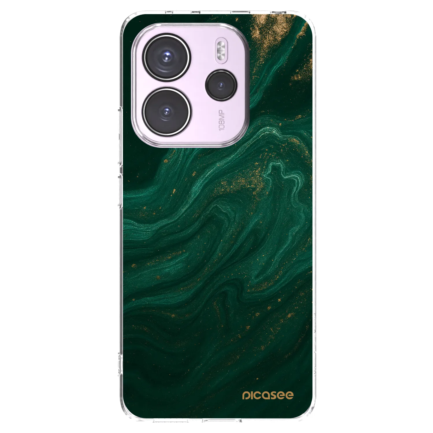 Picasee átlátszó szilikon tok az alábbi mobiltelefonokra Xiaomi Redmi Note 14 4G - Green