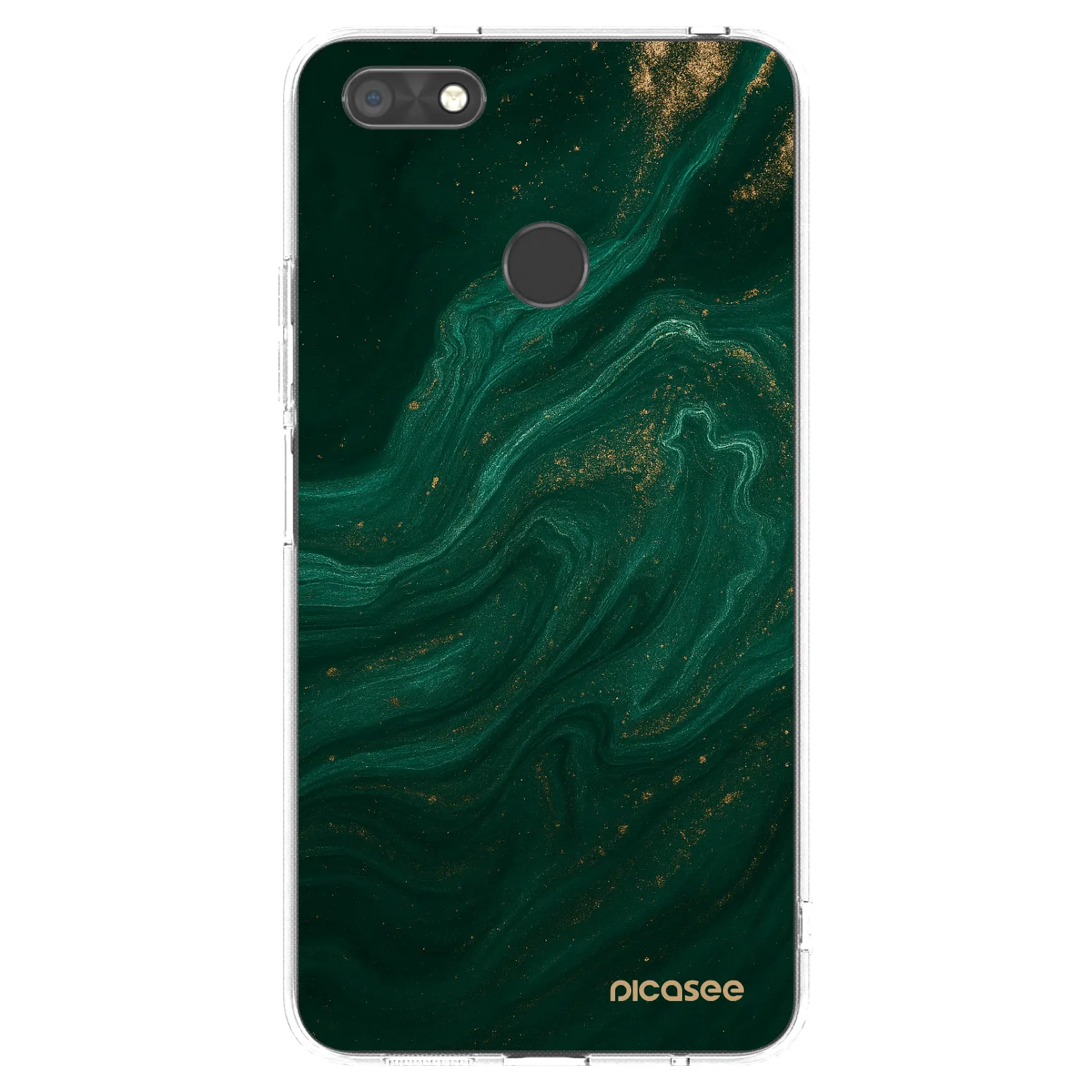 Picasee átlátszó szilikon tok az alábbi mobiltelefonokra Huawei P9 Lite Mini - Green