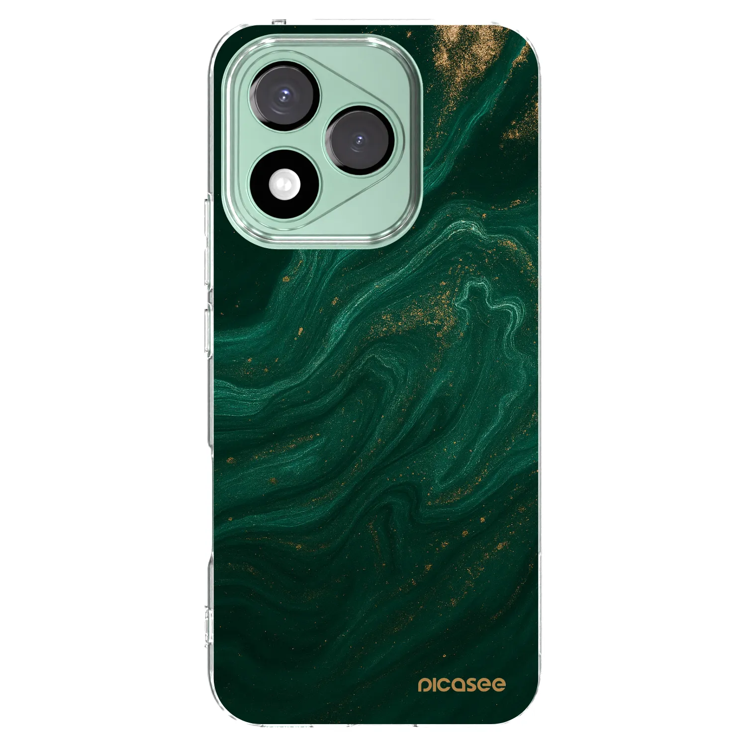 Picasee átlátszó szilikon tok az alábbi mobiltelefonokra Honor 400 Lite 5G - Green