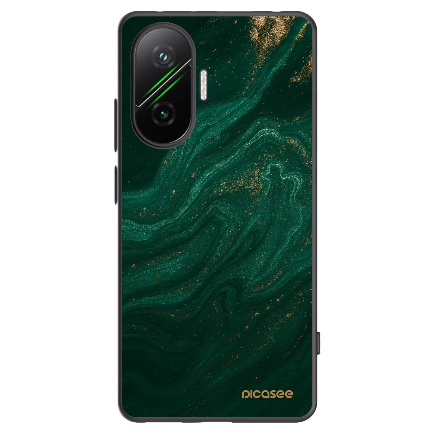 Picasee fekete szilikon tok az alábbi mobiltelefonokra Xiaomi Poco F7 5G - Green
