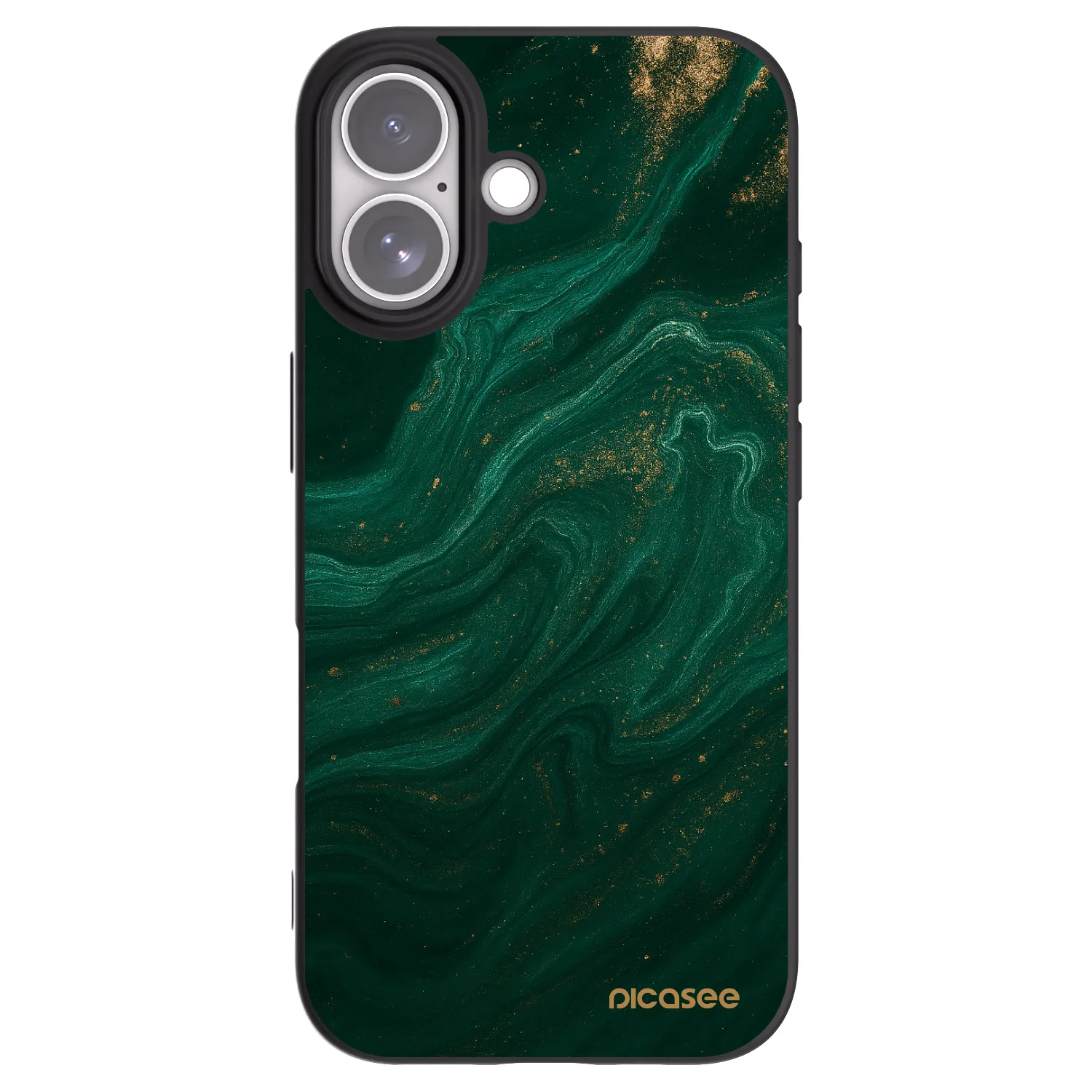Picasee fekete szilikon tok az alábbi mobiltelefonokra Apple iPhone 17 - Green