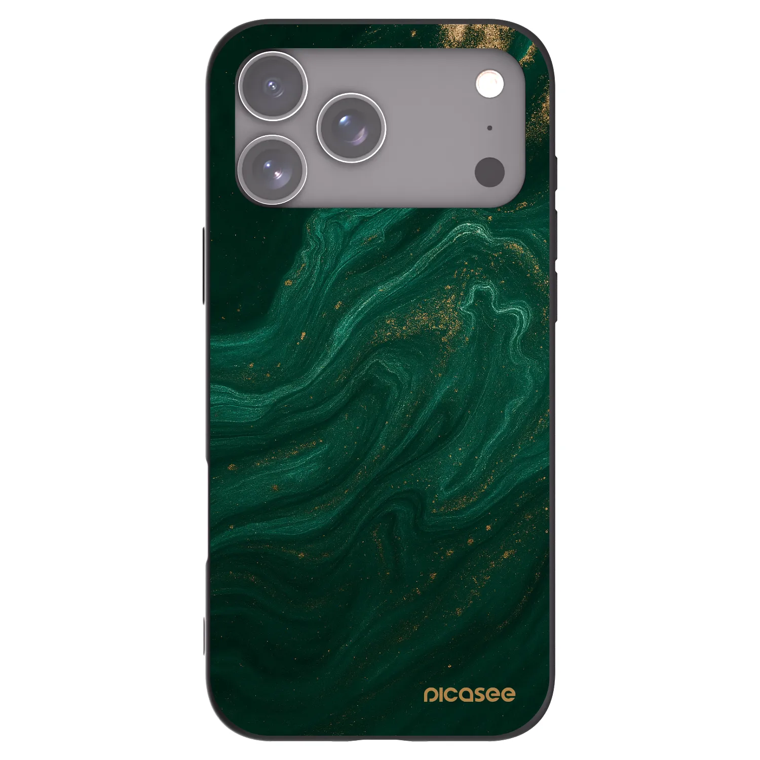 Picasee fekete szilikon tok az alábbi mobiltelefonokra Apple iPhone 17 Pro Max - Green