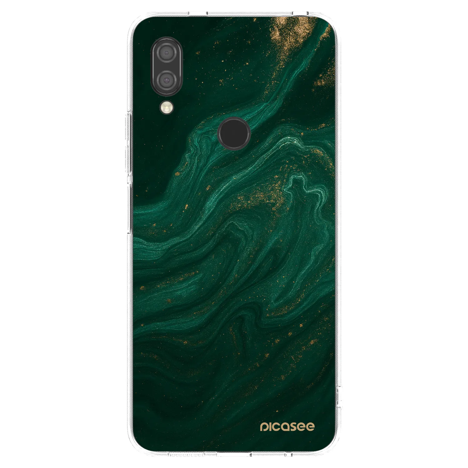Picasee átlátszó szilikon tok az alábbi mobiltelefonokra Xiaomi Redmi 7 - Green
