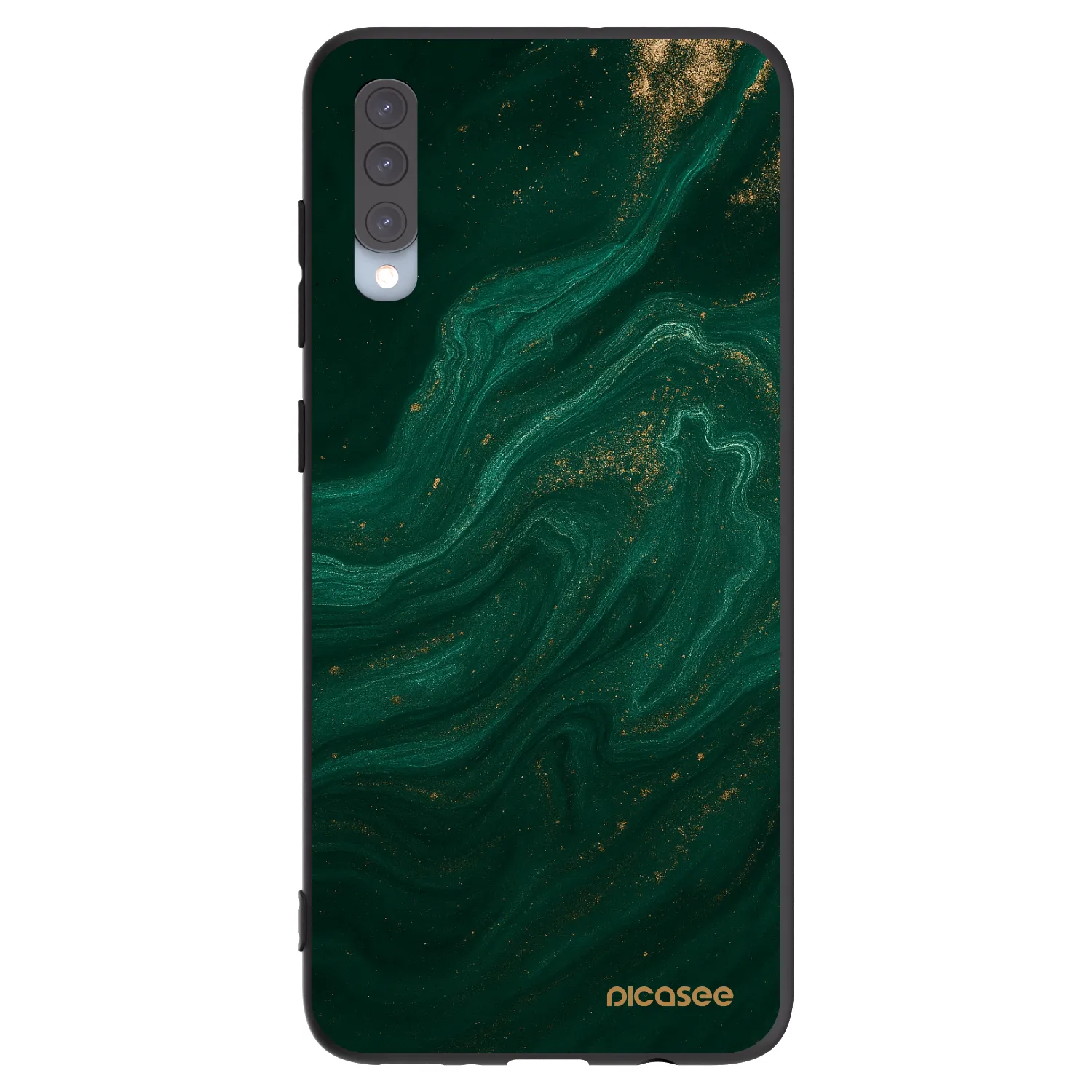 Picasee fekete szilikon tok az alábbi mobiltelefonokra Samsung Galaxy A70 A705F - Green