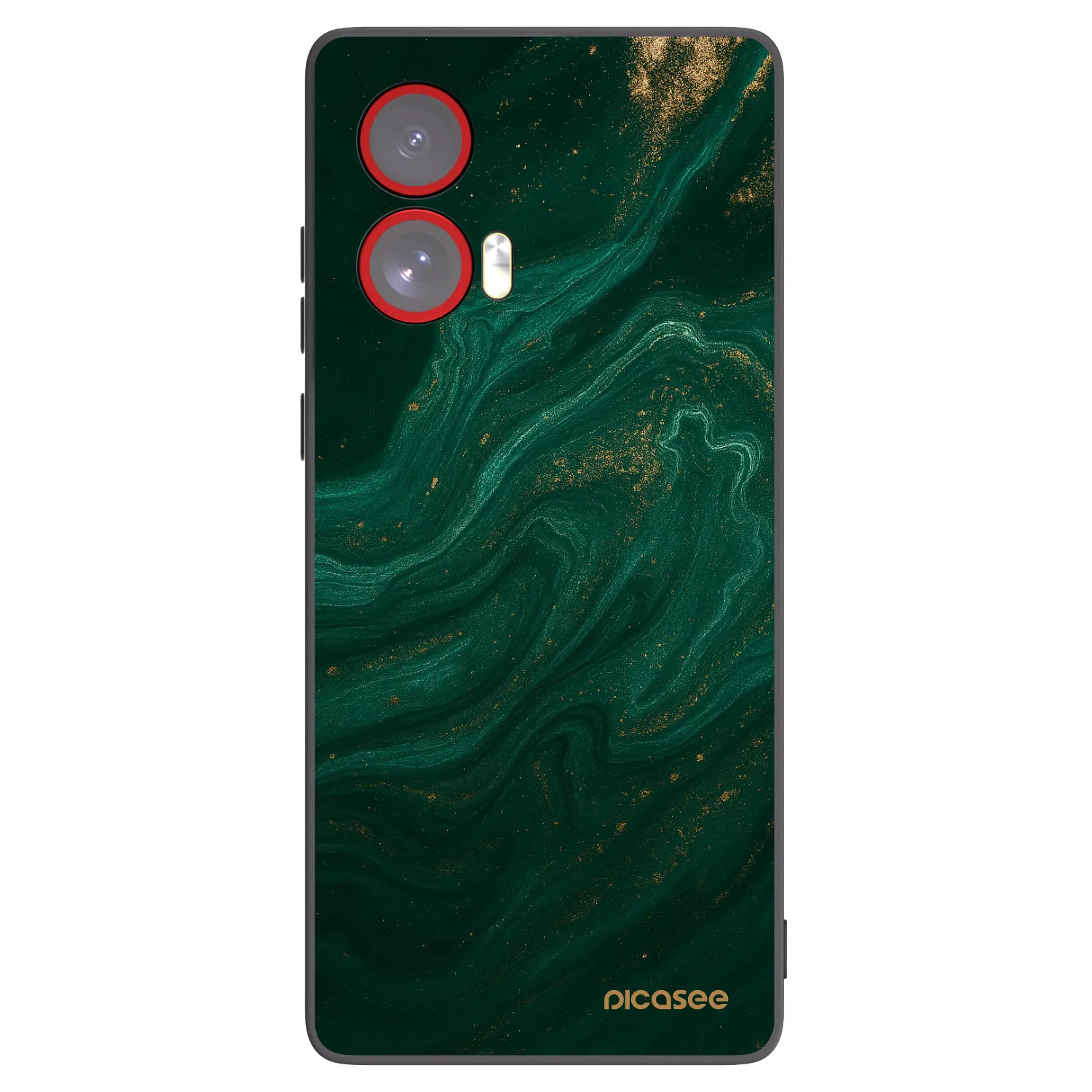Picasee fekete szilikon tok az alábbi mobiltelefonokra Motorola Edge 50 Fusion - Green