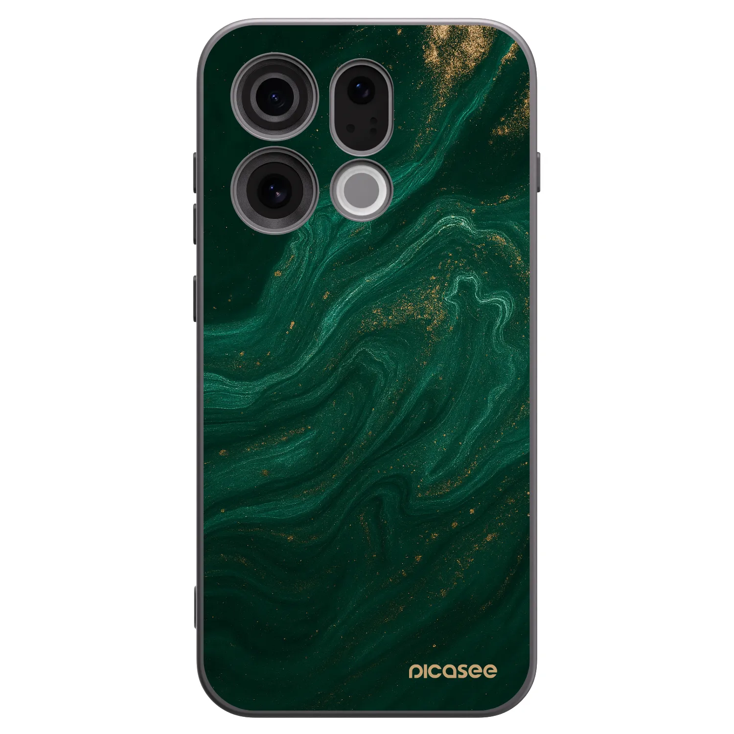 Picasee fekete szilikon tok az alábbi mobiltelefonokra OPPO Find X9 - Green