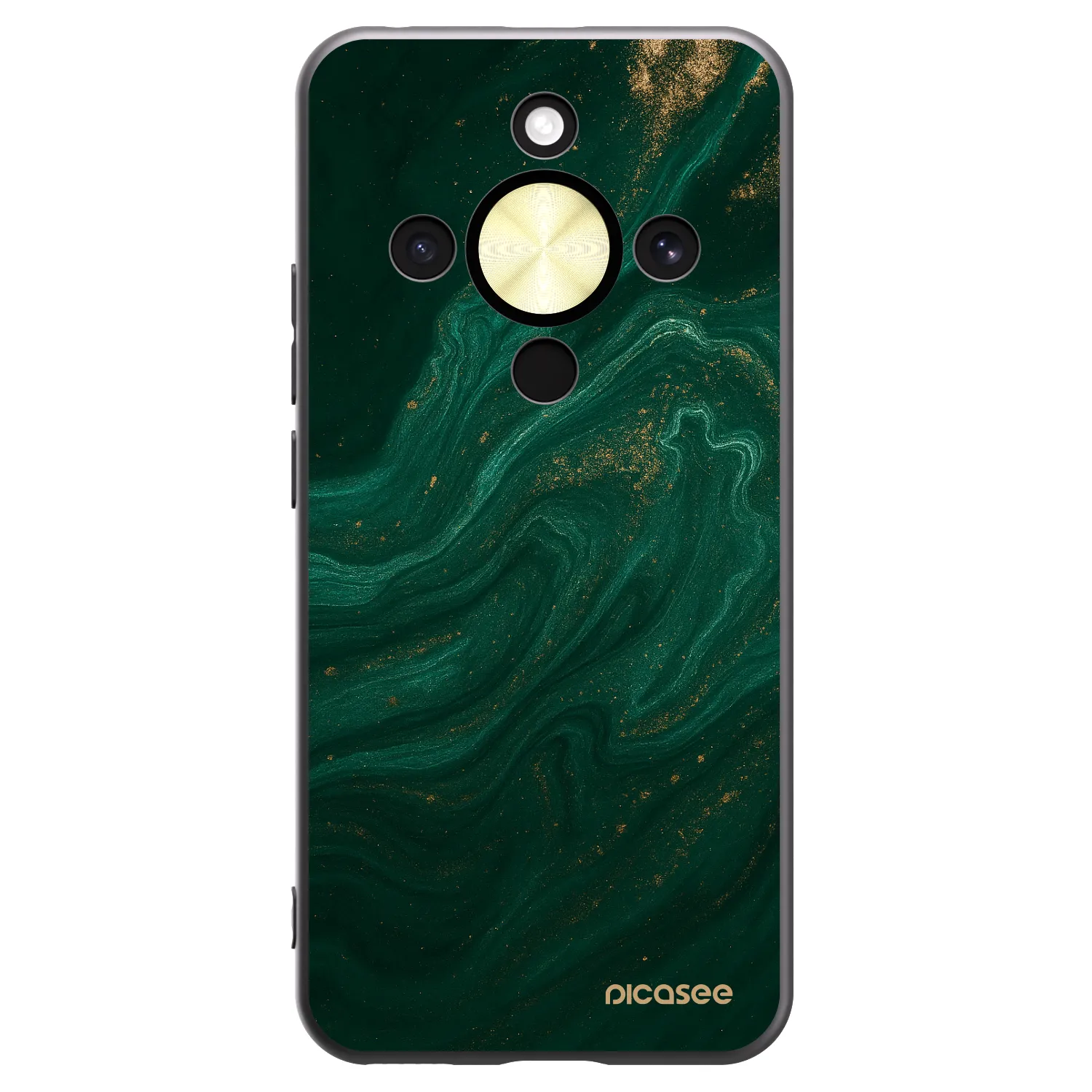 Picasee fekete szilikon tok az alábbi mobiltelefonokra Honor Magic8 Lite 5G - Green