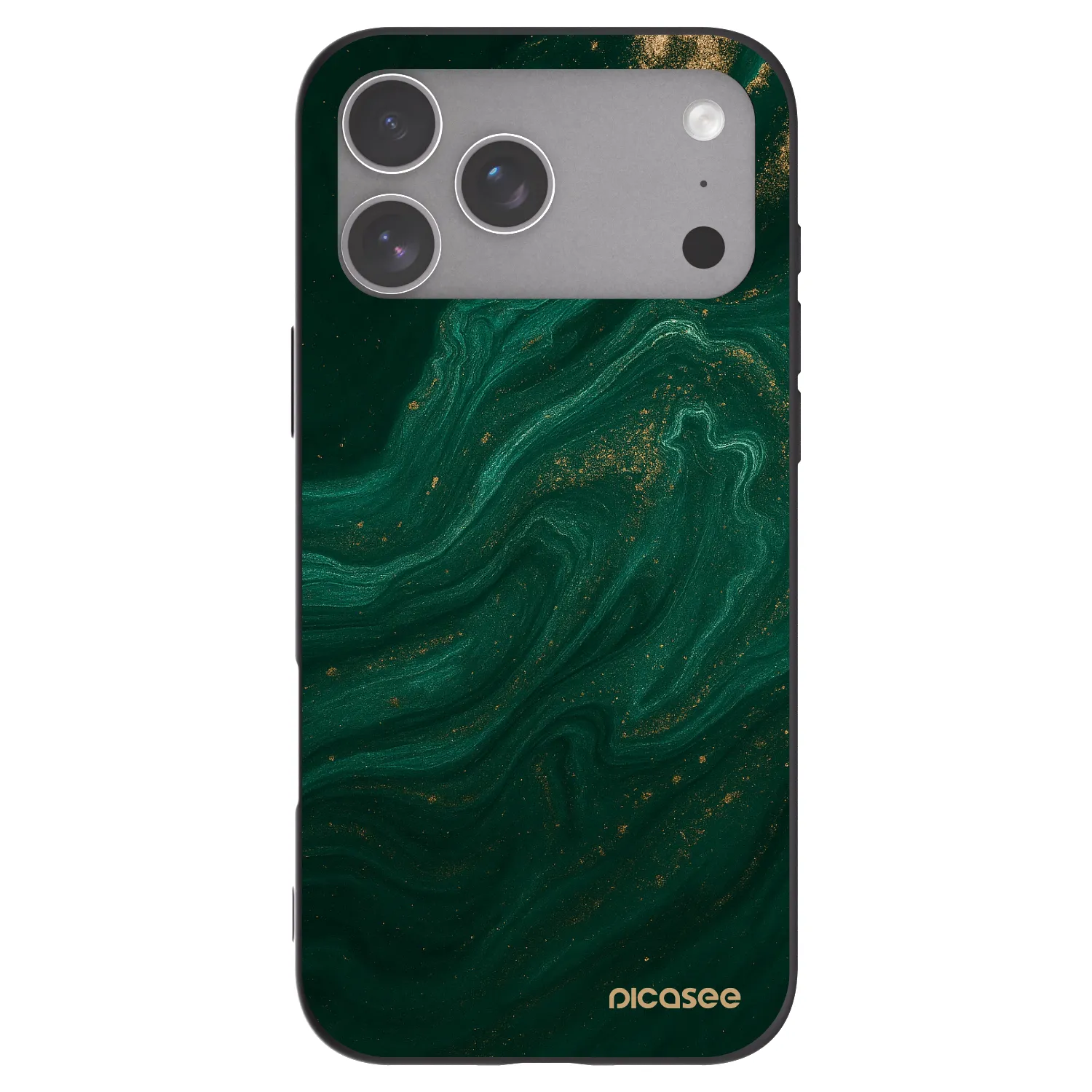 Picasee fekete szilikon tok az alábbi mobiltelefonokra Apple iPhone 18 Pro Max - Green