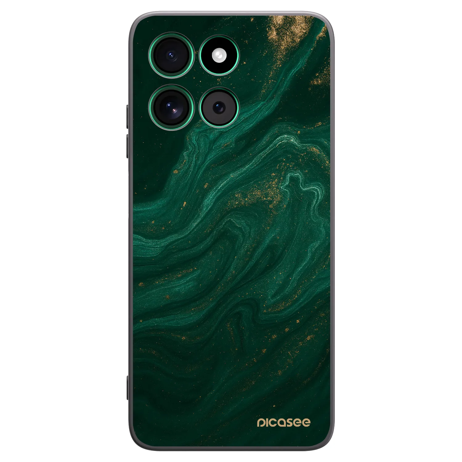 Picasee fekete szilikon tok az alábbi mobiltelefonokra Motorola Moto G57 Power - Green