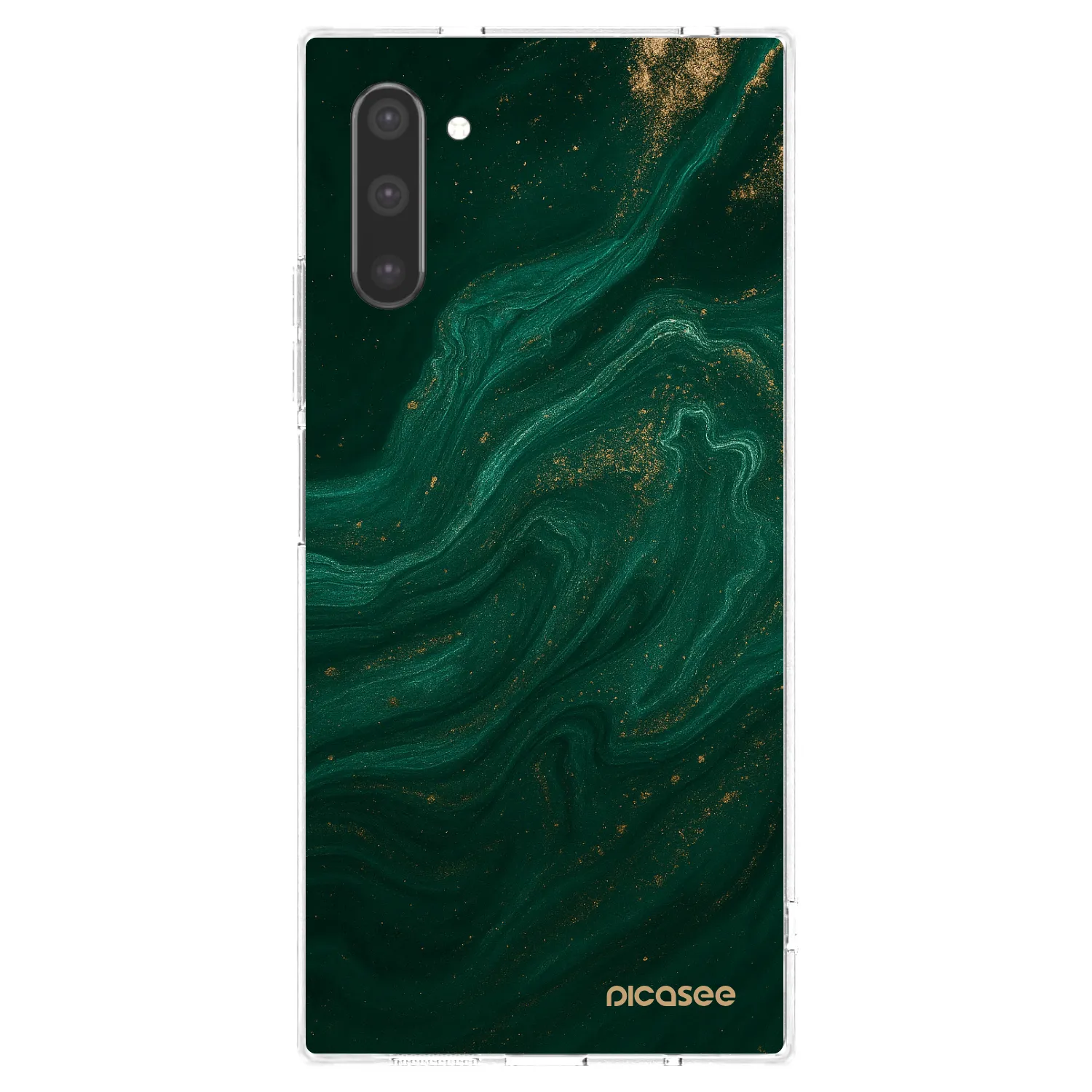 Picasee átlátszó szilikon tok az alábbi mobiltelefonokra Samsung Galaxy Note 10 N970F - Green