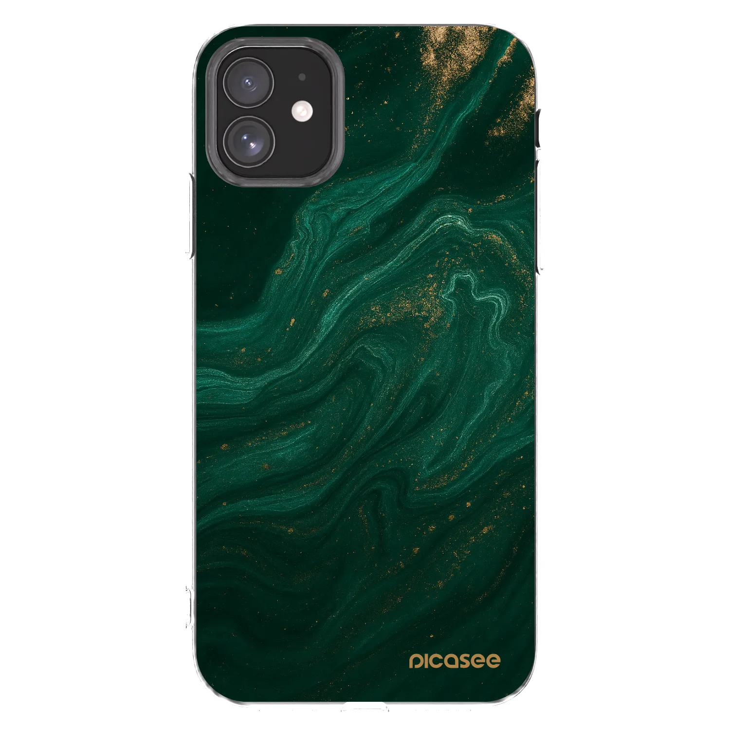 Picasee átlátszó szilikon tok az alábbi mobiltelefonokra Apple iPhone 11 - Green