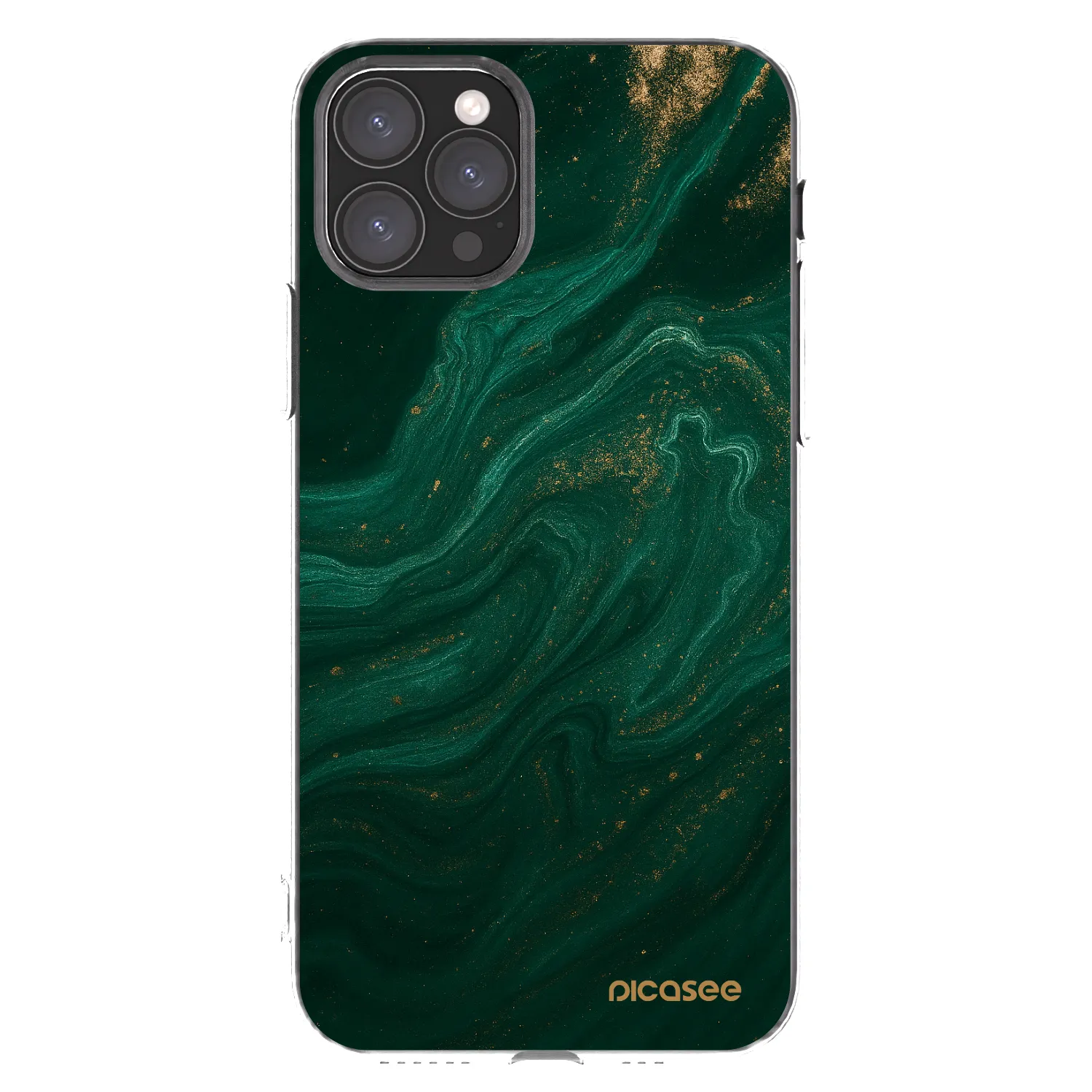 Picasee átlátszó szilikon tok az alábbi mobiltelefonokra Apple iPhone 11 Pro - Green