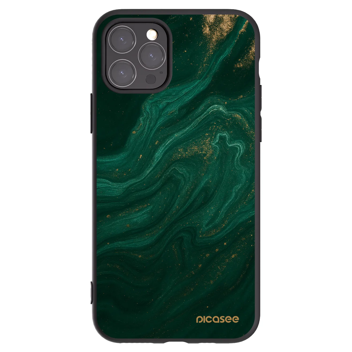 Picasee fekete szilikon tok az alábbi mobiltelefonokra Apple iPhone 11 Pro - Green