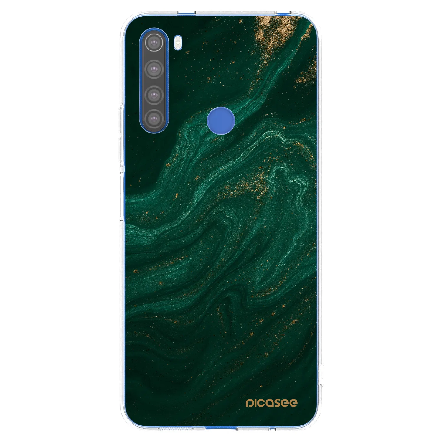 Picasee átlátszó szilikon tok az alábbi mobiltelefonokra Xiaomi Redmi Note 8T - Green