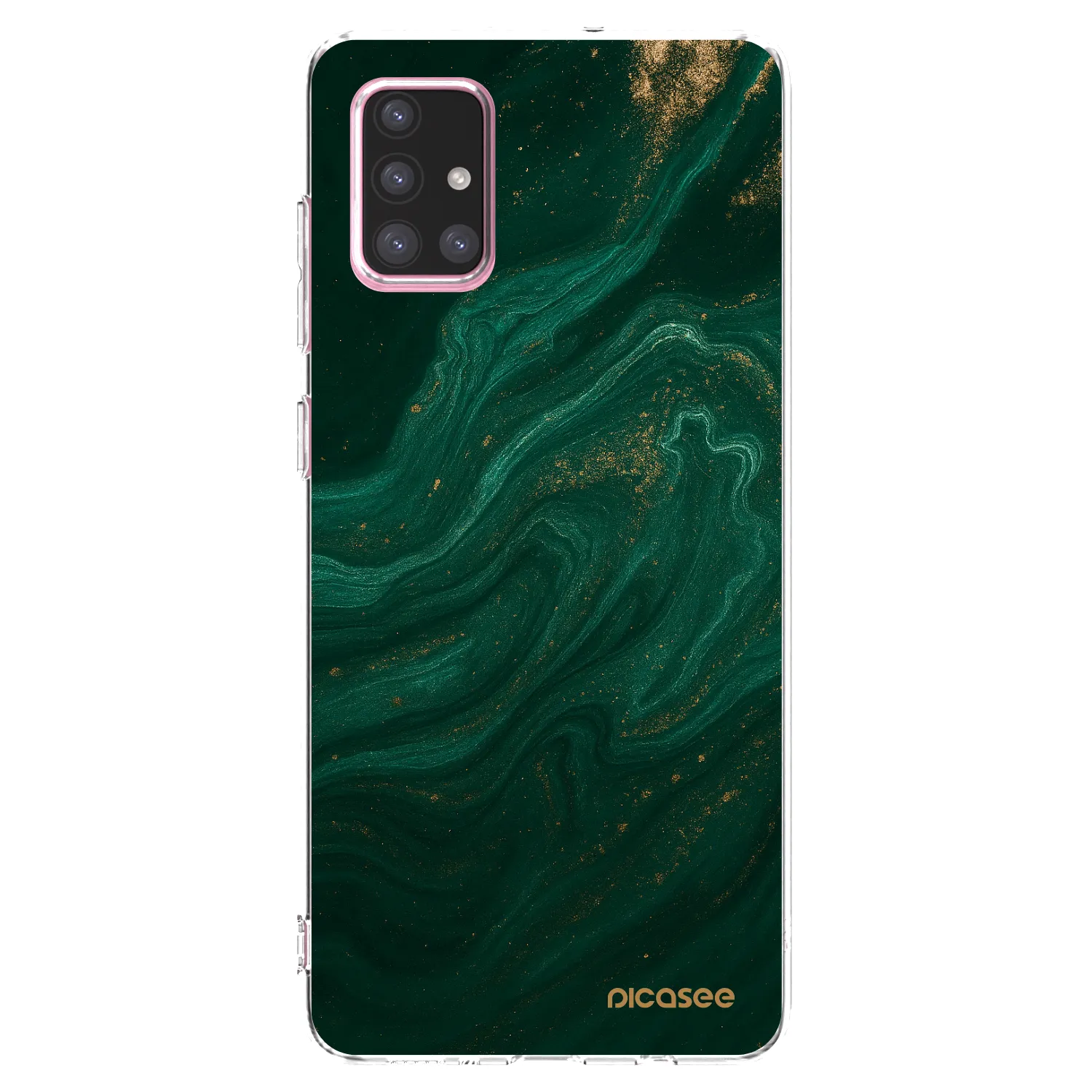 Picasee átlátszó szilikon tok az alábbi mobiltelefonokra Samsung Galaxy A71 A715F - Green
