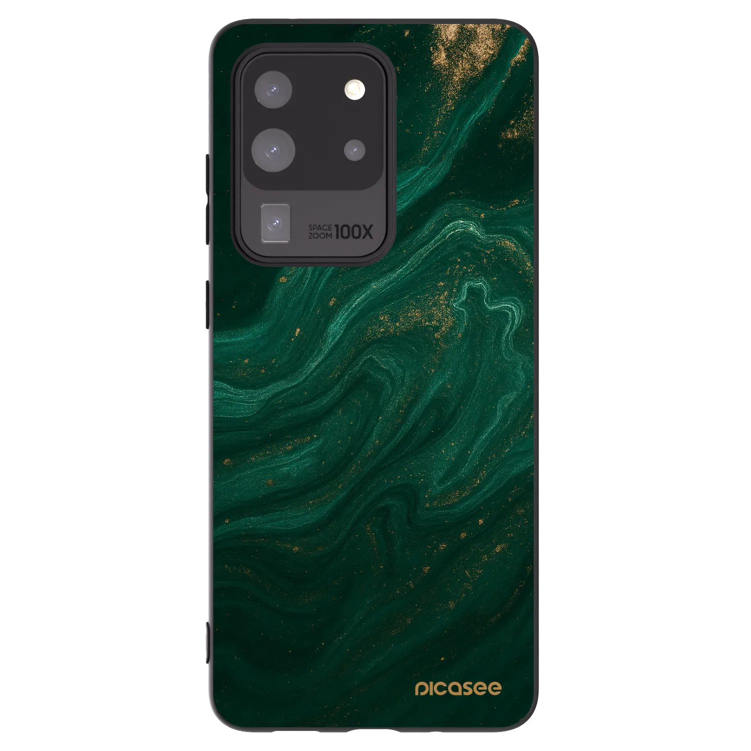 Picasee fekete szilikon tok az alábbi mobiltelefonokra Samsung Galaxy S20 Ultra 5G G988F - Green