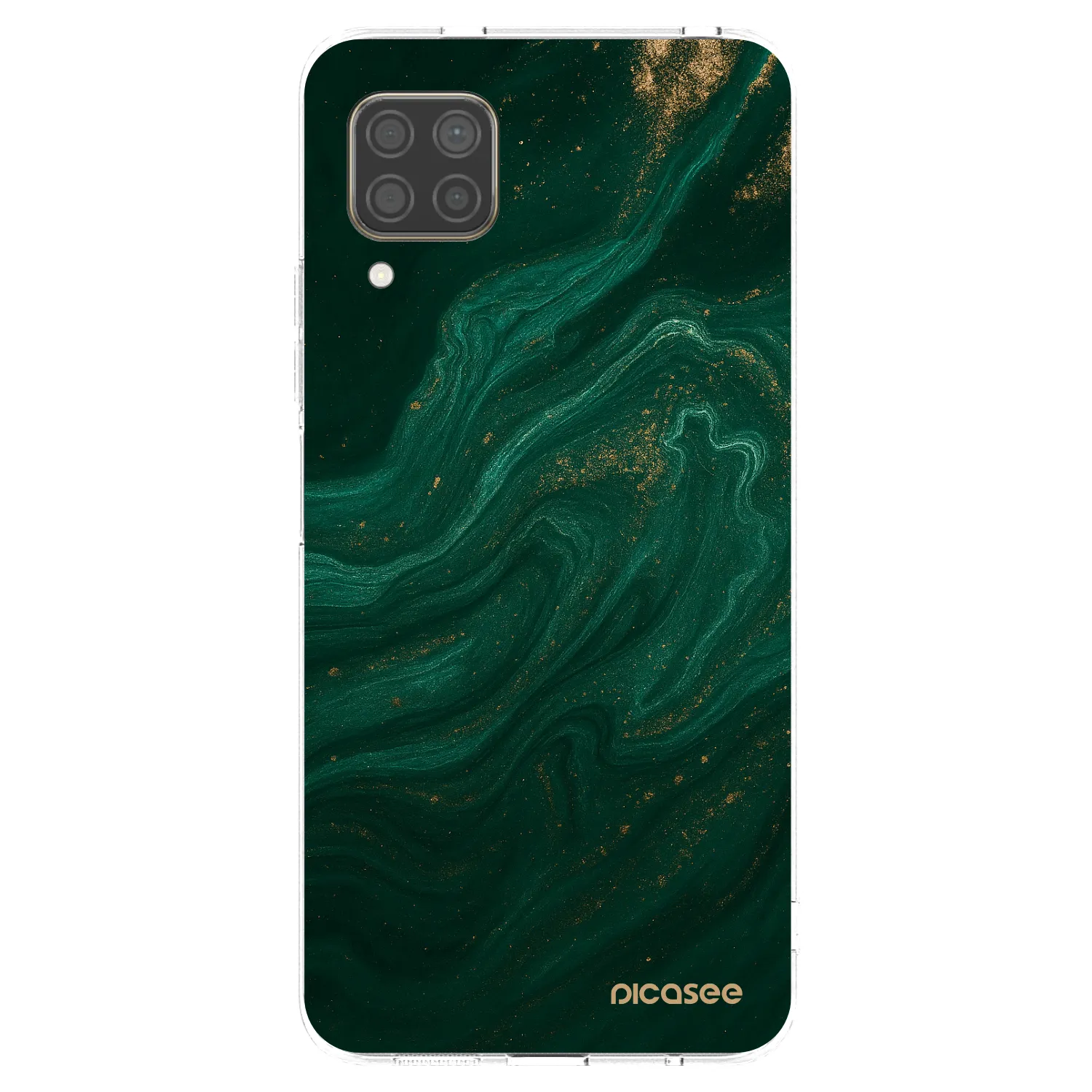 Picasee átlátszó szilikon tok az alábbi mobiltelefonokra Huawei P40 Lite - Green