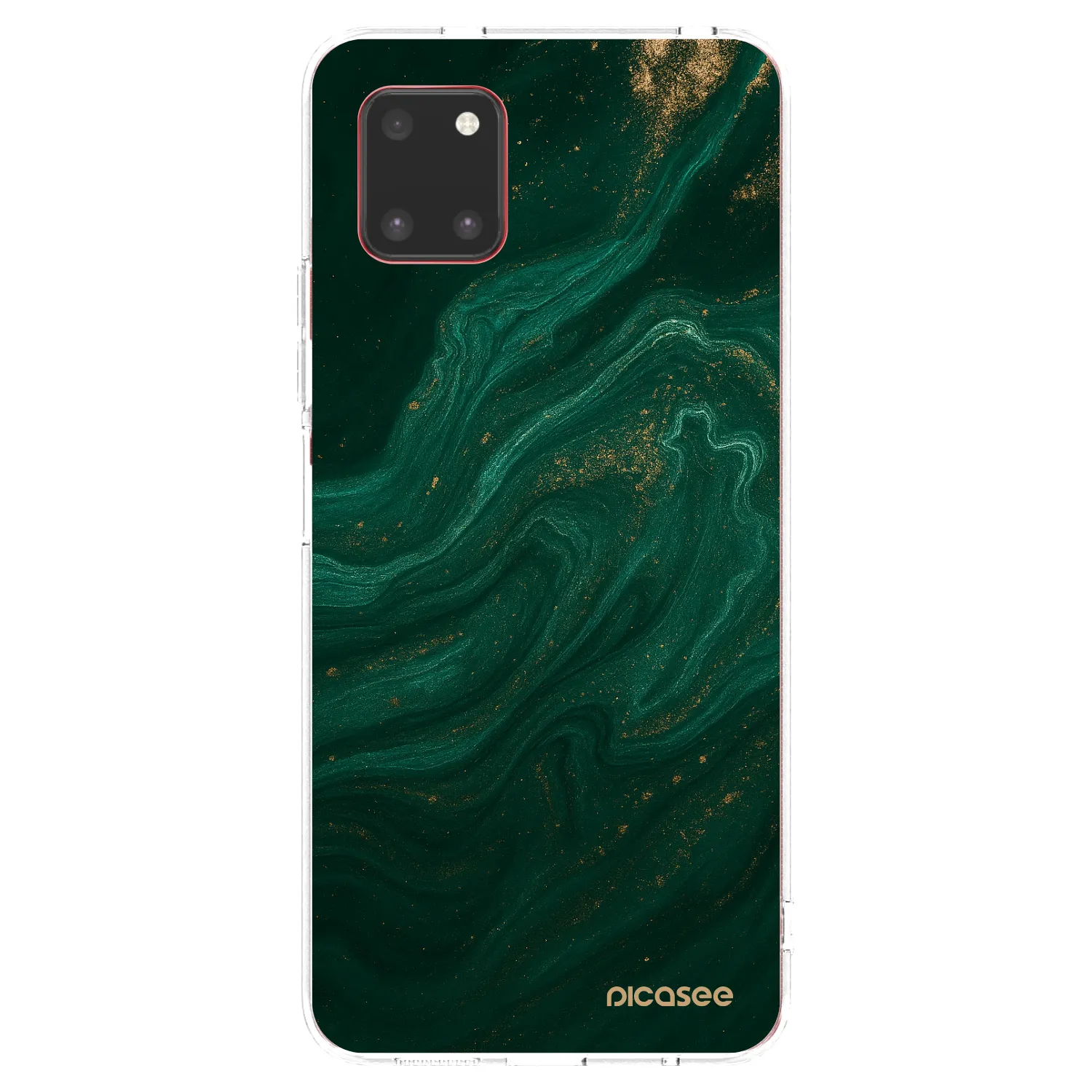 Picasee átlátszó szilikon tok az alábbi mobiltelefonokra Samsung Galaxy Note 10 Lite N770F - Green