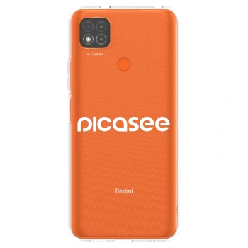 Picasee átlátszó szilikon tok az alábbi mobiltelefonokra Xiaomi Redmi 9C - Picasee - new logo - white