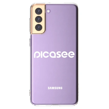 Picasee átlátszó szilikon tok az alábbi mobiltelefonokra Samsung Galaxy S21+ 5G G996F - Picasee - new logo - white