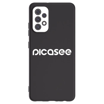 Picasee fekete szilikon tok az alábbi mobiltelefonokra Samsung Galaxy A32 5G A326B - Picasee - new logo - white