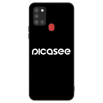 Szilikon tok erre a típusra Samsung Galaxy A21s - Picasee - new logo - white