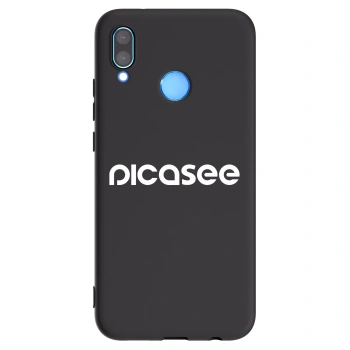 Picasee fekete szilikon tok az alábbi mobiltelefonokra Huawei P20 Lite - Picasee - new logo - white