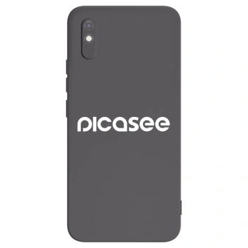 Picasee fekete szilikon tok az alábbi mobiltelefonokra Xiaomi Redmi 9AT - Picasee - new logo - white