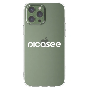 Picasee átlátszó szilikon tok az alábbi mobiltelefonokra Apple iPhone 13 Pro Max - Picasee - new logo - white