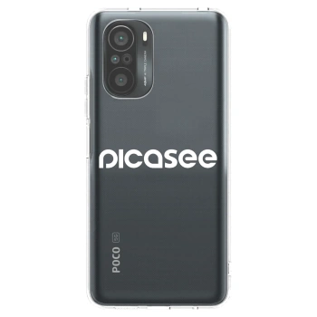 Picasee átlátszó szilikon tok az alábbi mobiltelefonokra Xiaomi Poco F3 - Picasee - new logo - white