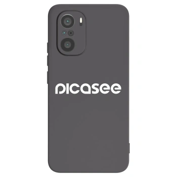 Picasee fekete szilikon tok az alábbi mobiltelefonokra Xiaomi Poco F3 - Picasee - new logo - white