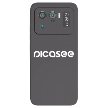 Picasee fekete szilikon tok az alábbi mobiltelefonokra Xiaomi Mi 11 Ultra - Picasee - new logo - white
