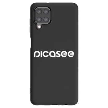 Picasee fekete szilikon tok az alábbi mobiltelefonokra Samsung Galaxy M12 M127F - Picasee - new logo - white