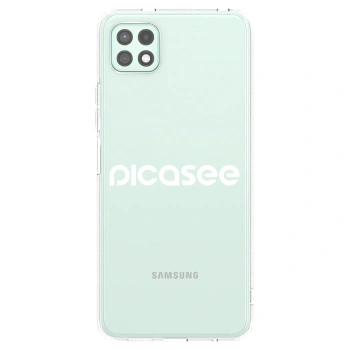 Picasee átlátszó szilikon tok az alábbi mobiltelefonokra Samsung Galaxy A22 A226B 5G - Picasee - new logo - white