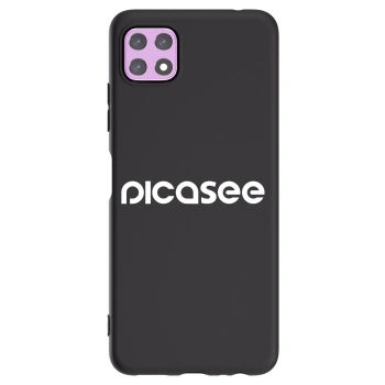 Picasee fekete szilikon tok az alábbi mobiltelefonokra Samsung Galaxy A22 A226B 5G - Picasee - new logo - white