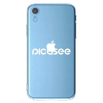 Picasee átlátszó szilikon tok az alábbi mobiltelefonokra Apple iPhone XR - Picasee - new logo - white