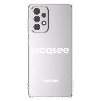 Picasee átlátszó szilikon tok az alábbi mobiltelefonokra Samsung Galaxy A52s 5G A528B - Picasee - new logo - white