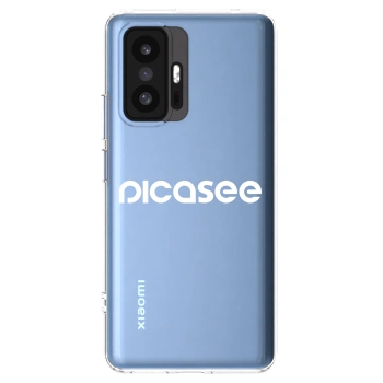 Picasee átlátszó szilikon tok az alábbi mobiltelefonokra Xiaomi 11T - Picasee - new logo - white