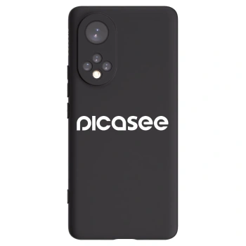 Picasee fekete szilikon tok az alábbi mobiltelefonokra Honor 50 5G - Picasee - new logo - white