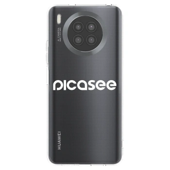 Picasee átlátszó szilikon tok az alábbi mobiltelefonokra Huawei Nova 8i - Picasee - new logo - white